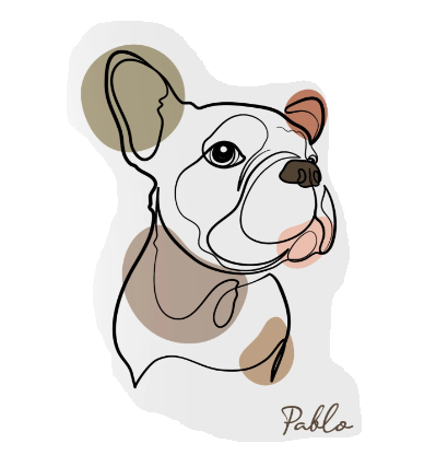 Continuous One Line Pet Portrait